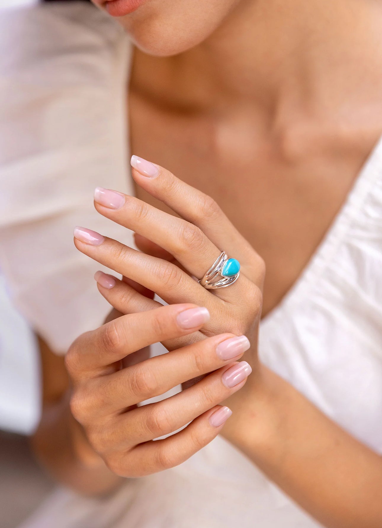 American Turquoise Silver Ring