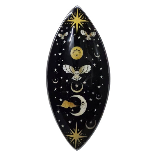 Enamel Incense Bowl - Aluminum - Enchanted Night Owl