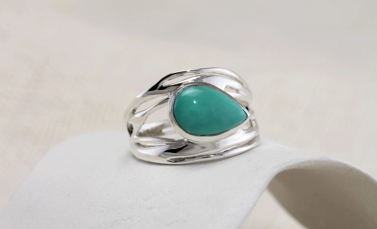 American Turquoise Silver Ring