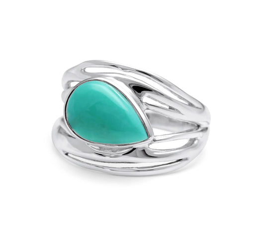 American Turquoise Silver Ring
